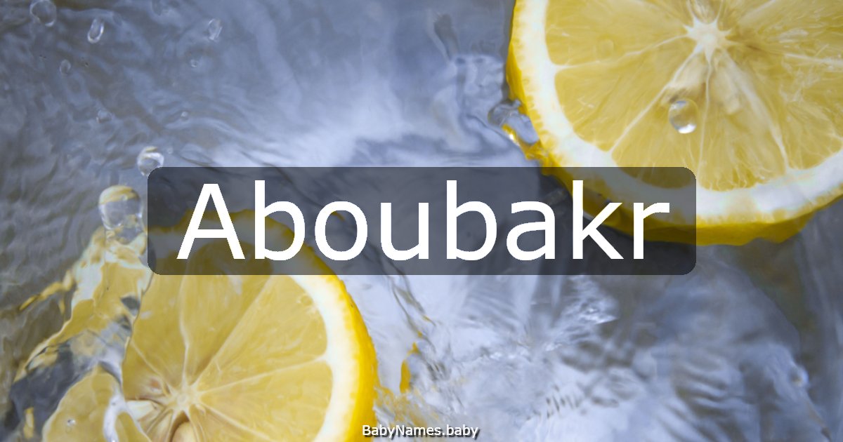 Aboubakr