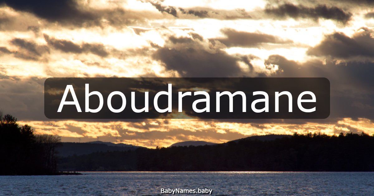 Aboudramane