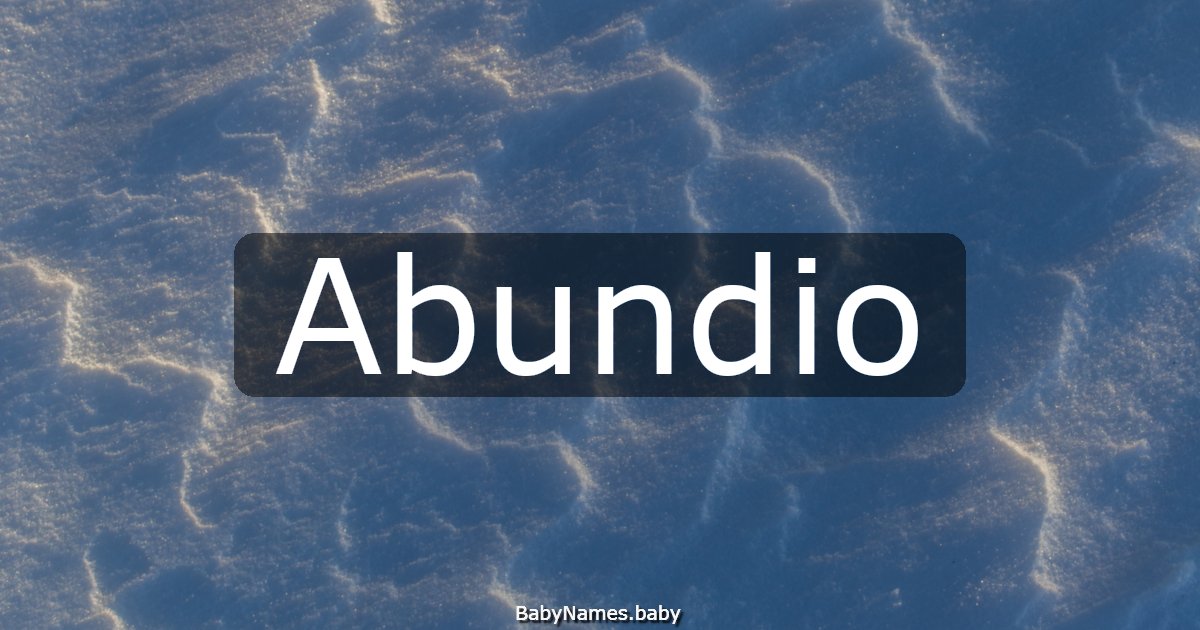 Abundio
