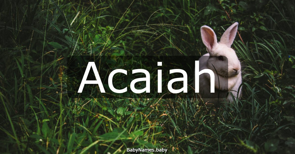 Acaiah