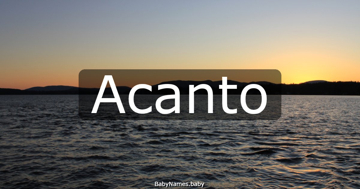 Acanto