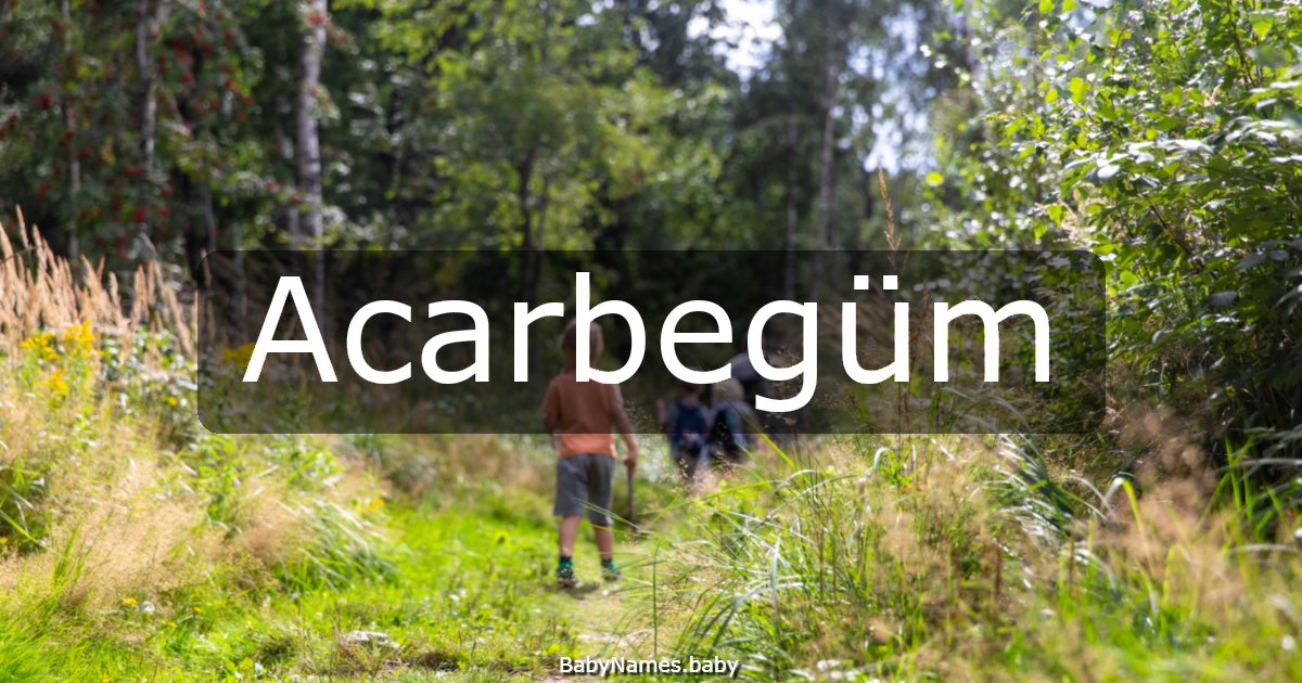 Acarbegüm