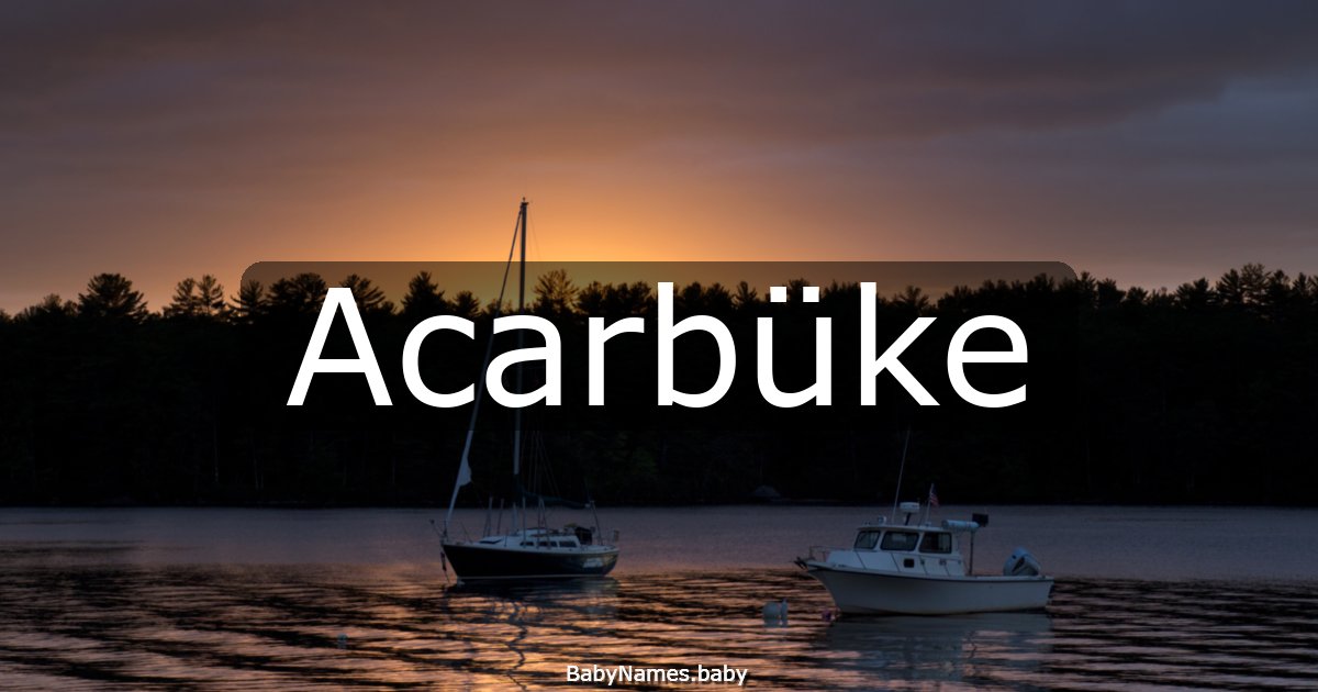 Acarbüke