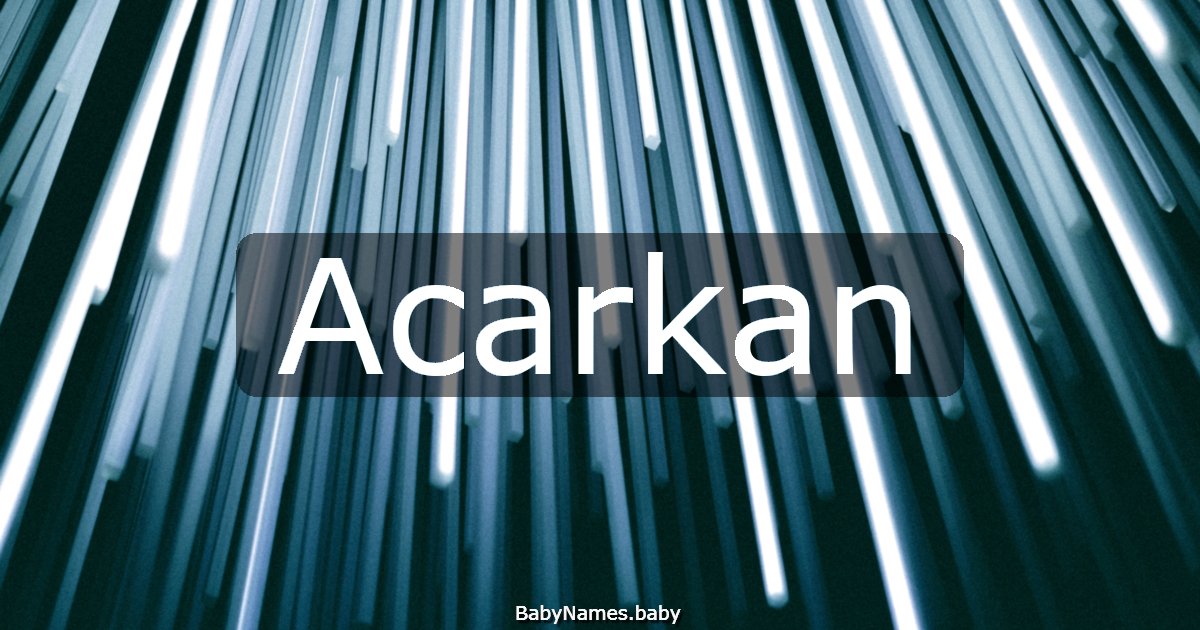 Acarkan