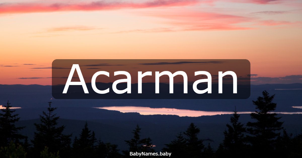 Acarman