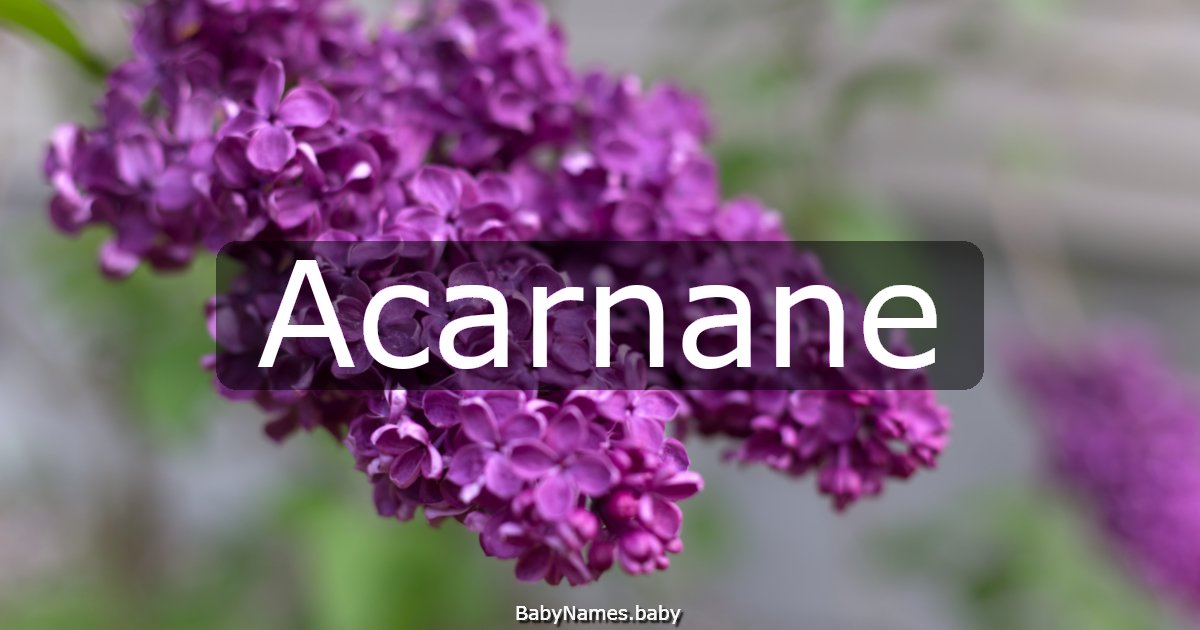 Acarnane