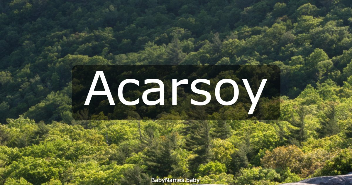 Acarsoy