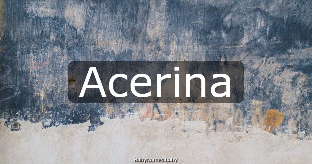 Acerina