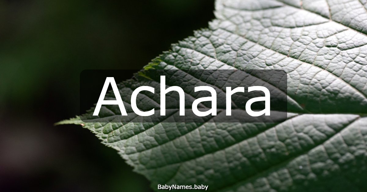 Achara