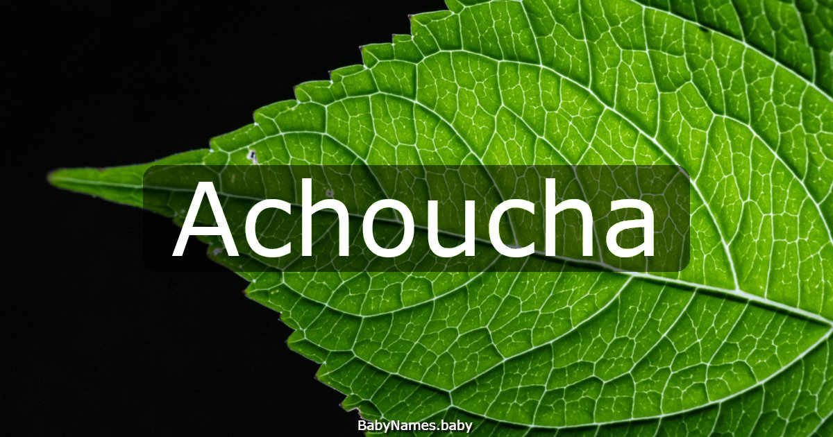Achoucha