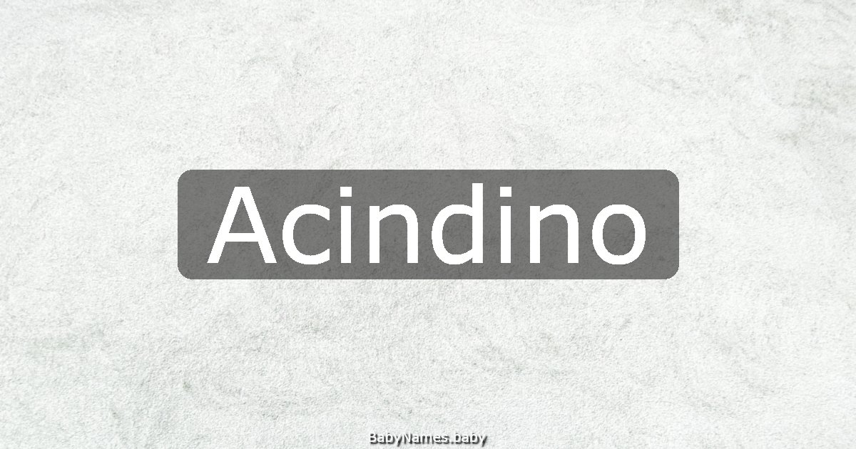 Acindino