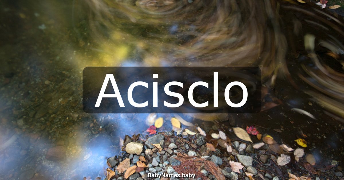 Acisclo