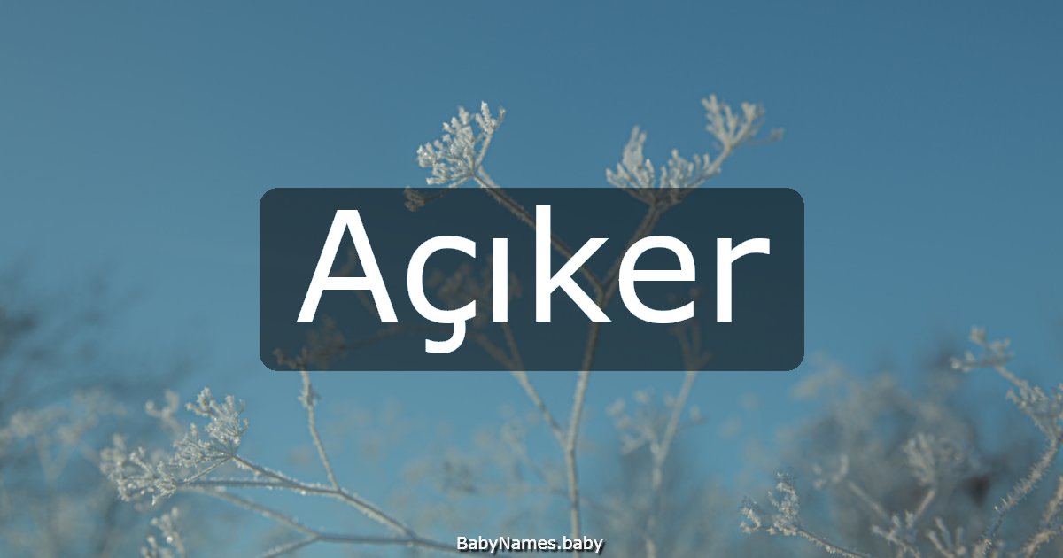 Açıker