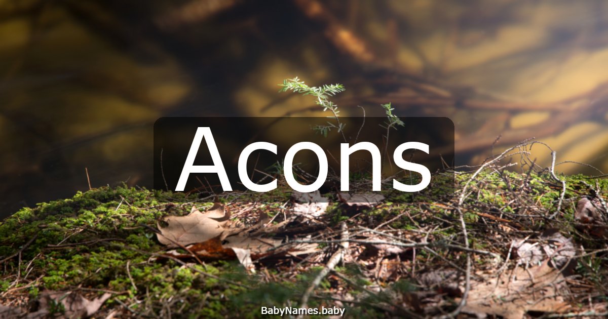 Acons