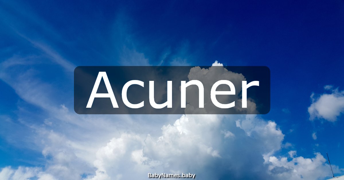 Acuner