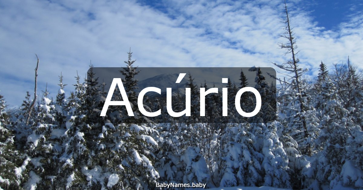 Acúrio