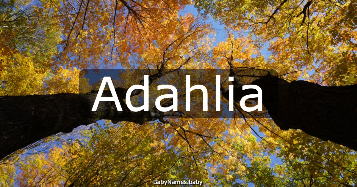 Adahlia