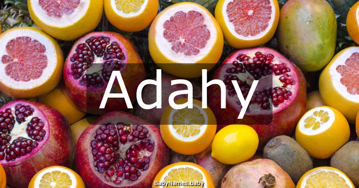 Adahy