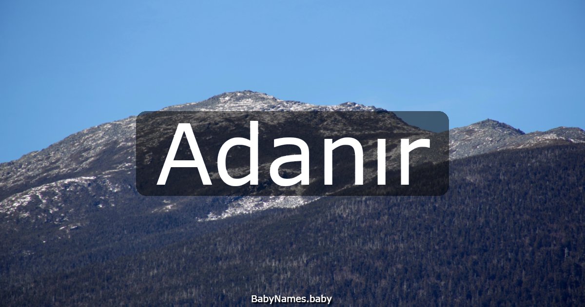 Adanır