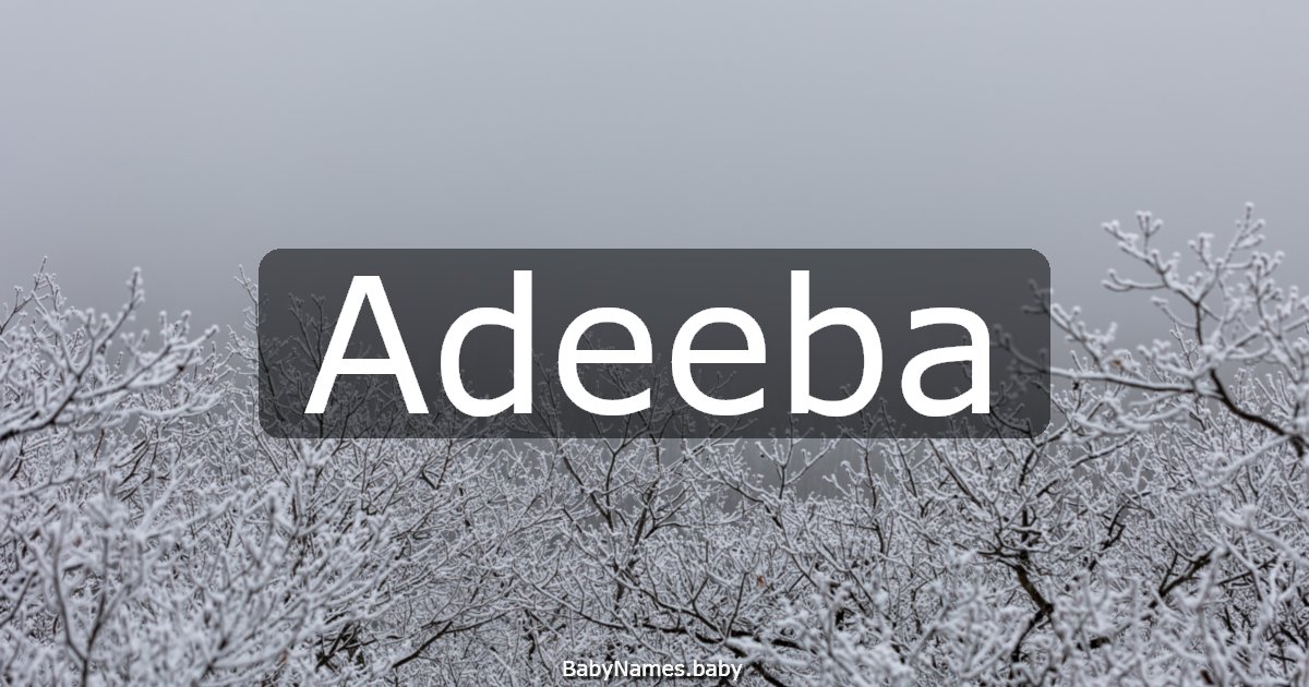 Adeeba