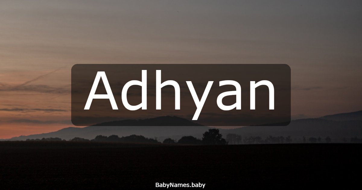 Adhyan