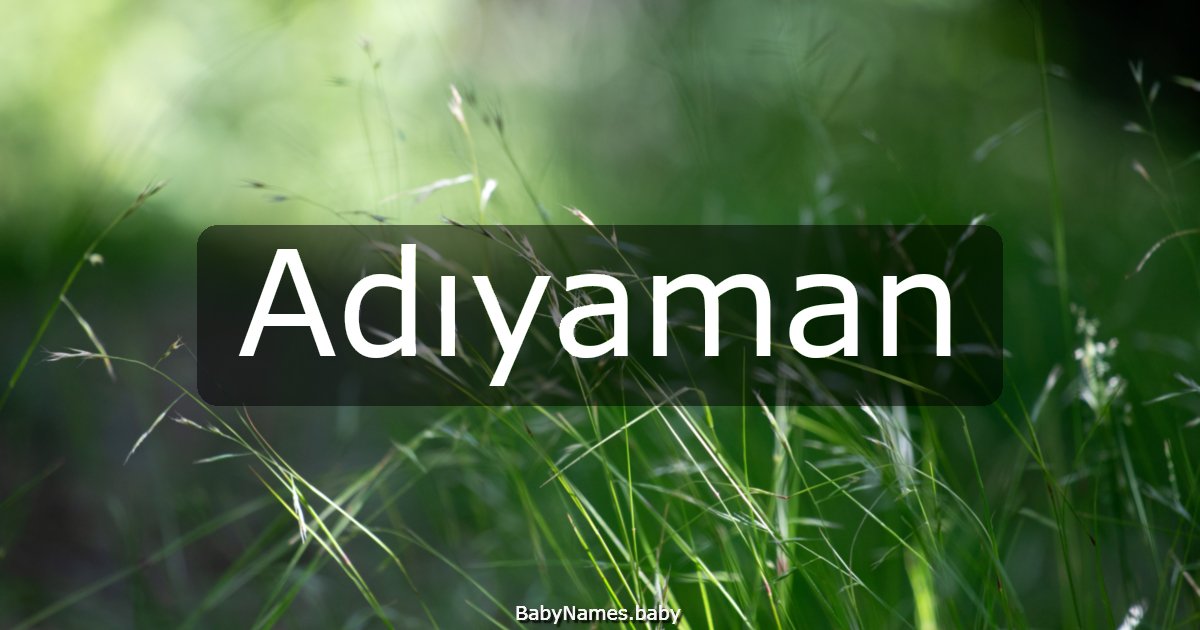 Adıyaman
