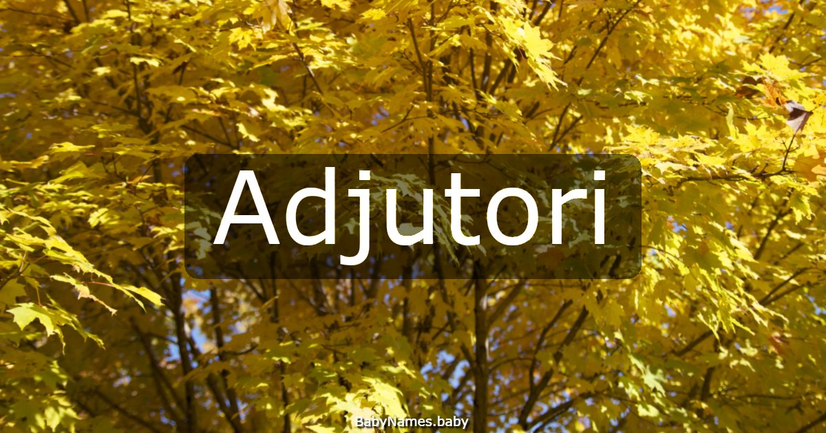Adjutori