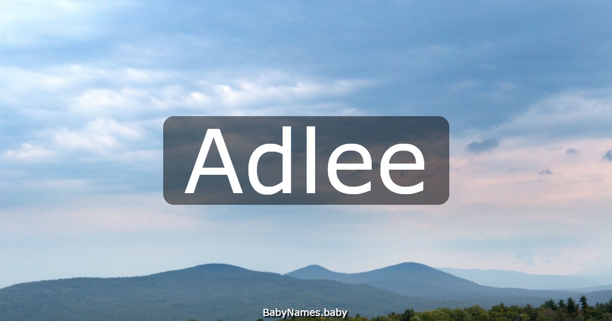 Adlee