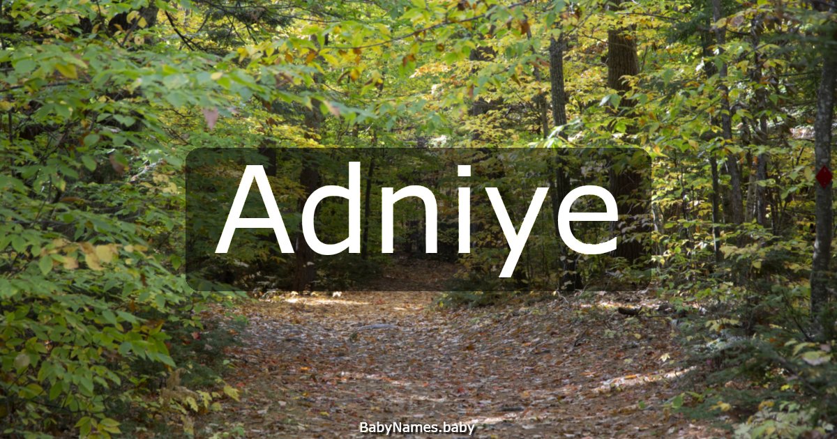 Adniye