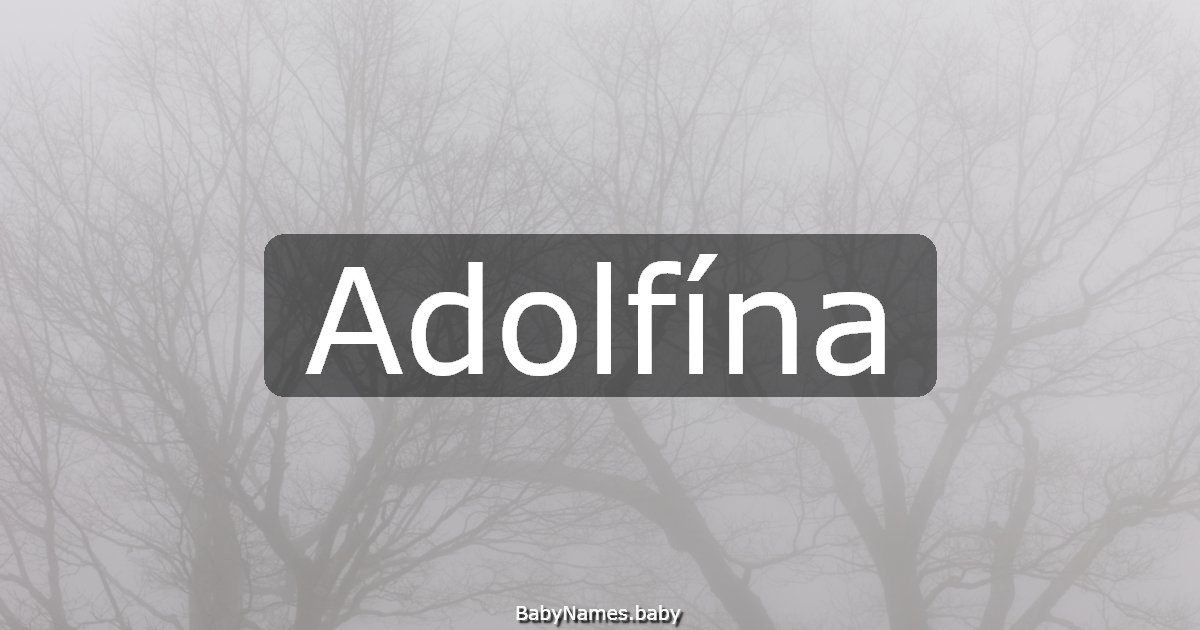 Adolfína