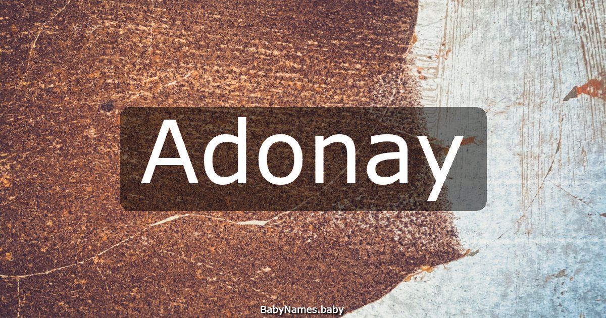 Adonay