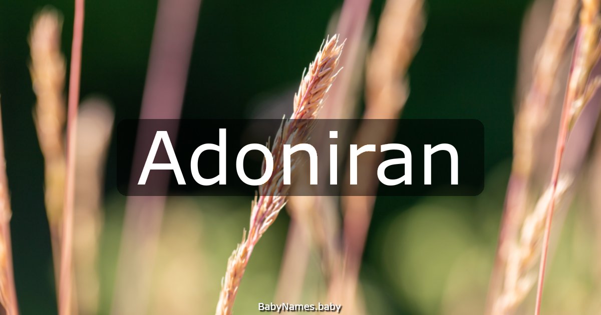 Adoniran