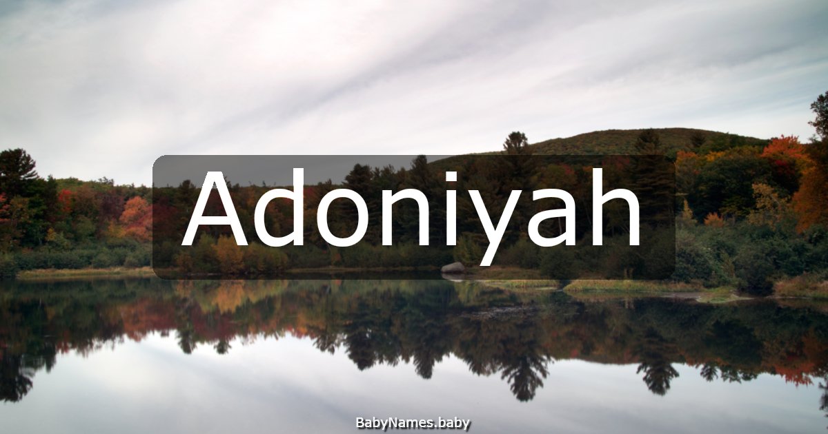 Adoniyah
