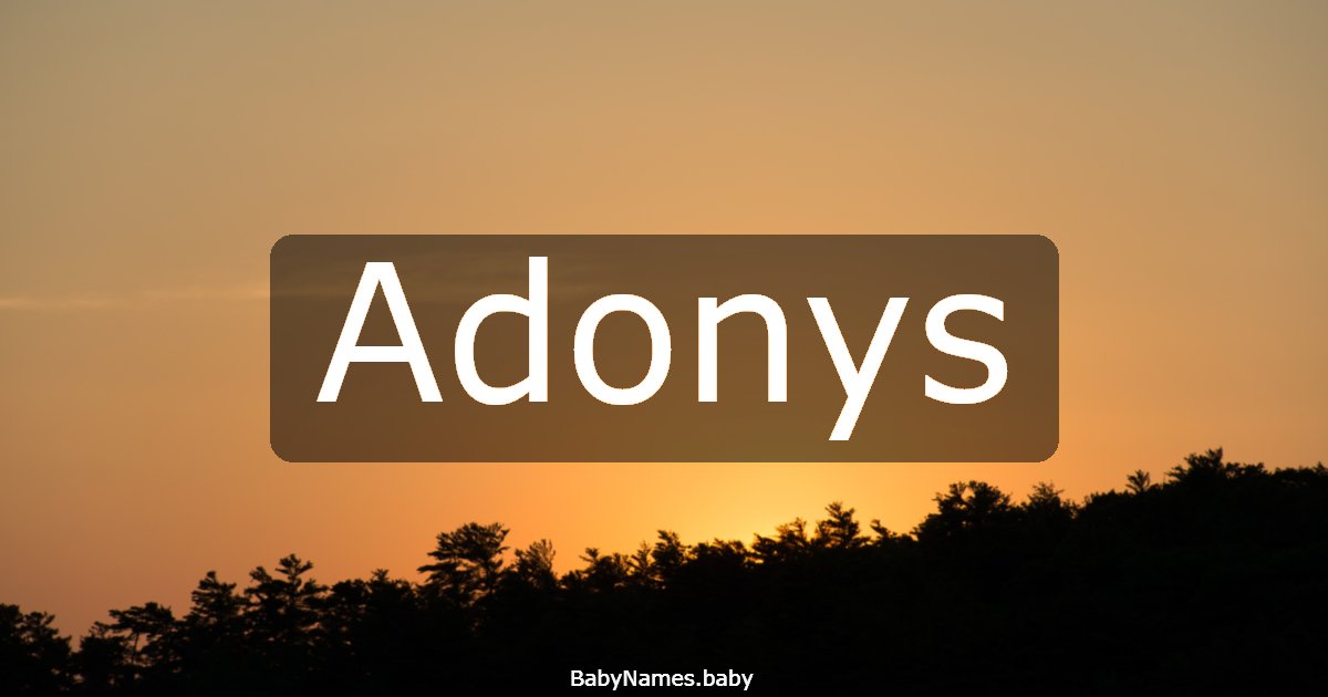 Adonys