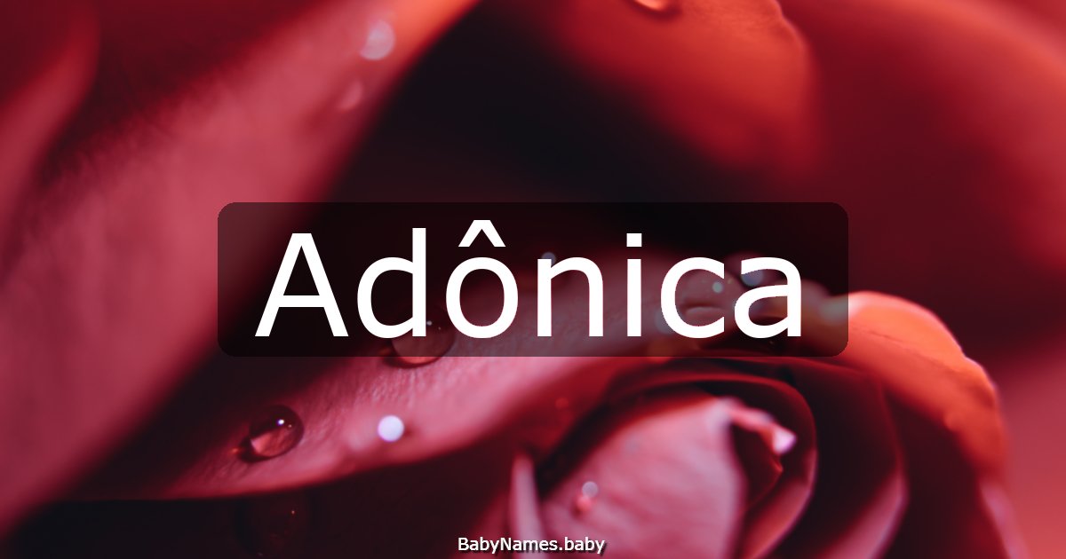 Adônica