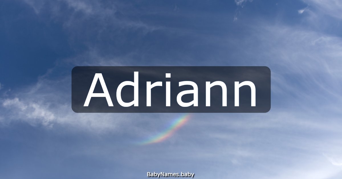 Adriann