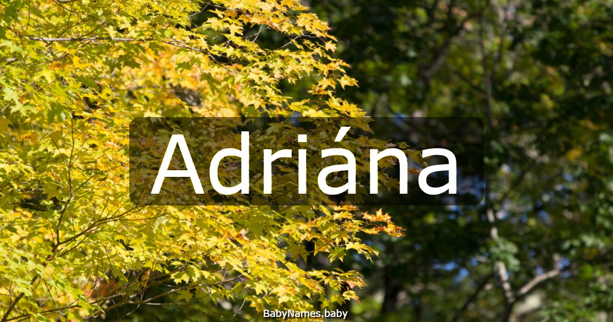 Adriána