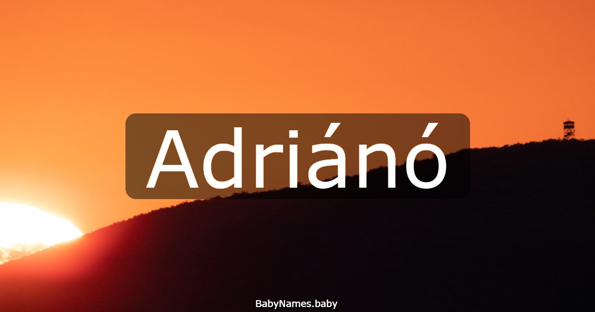 Adriánó