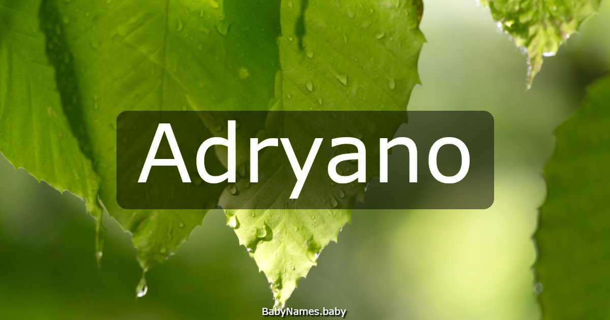 Adryano