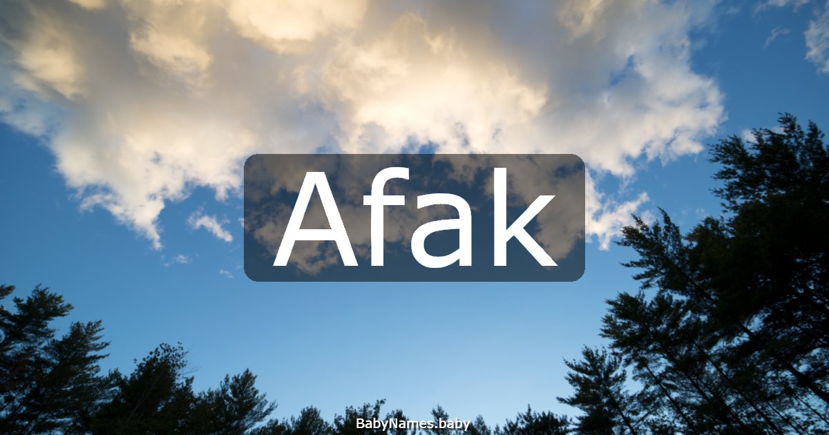 Afak