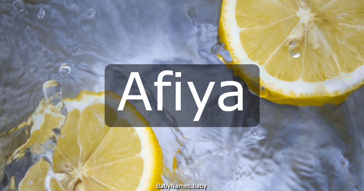 Afiya