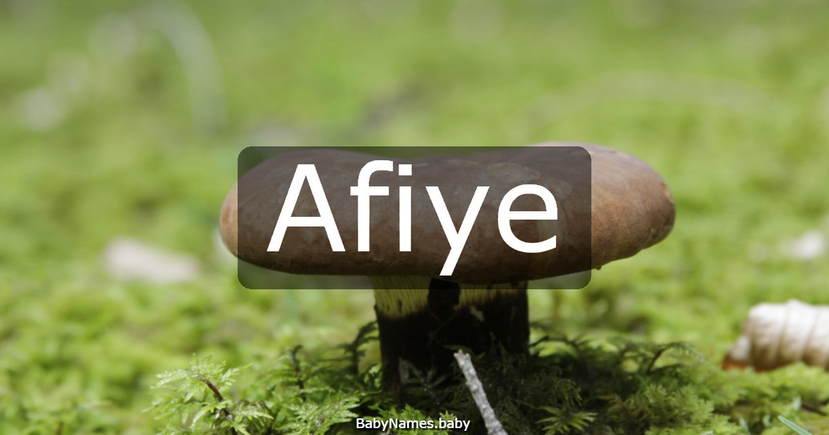 Afiye