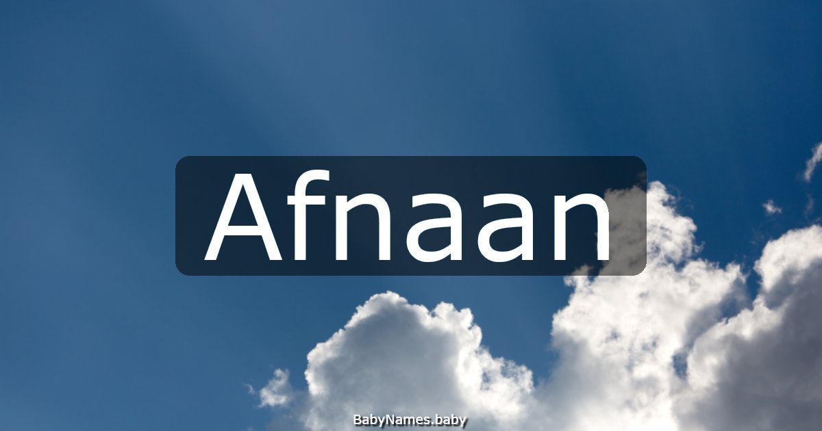 Afnaan