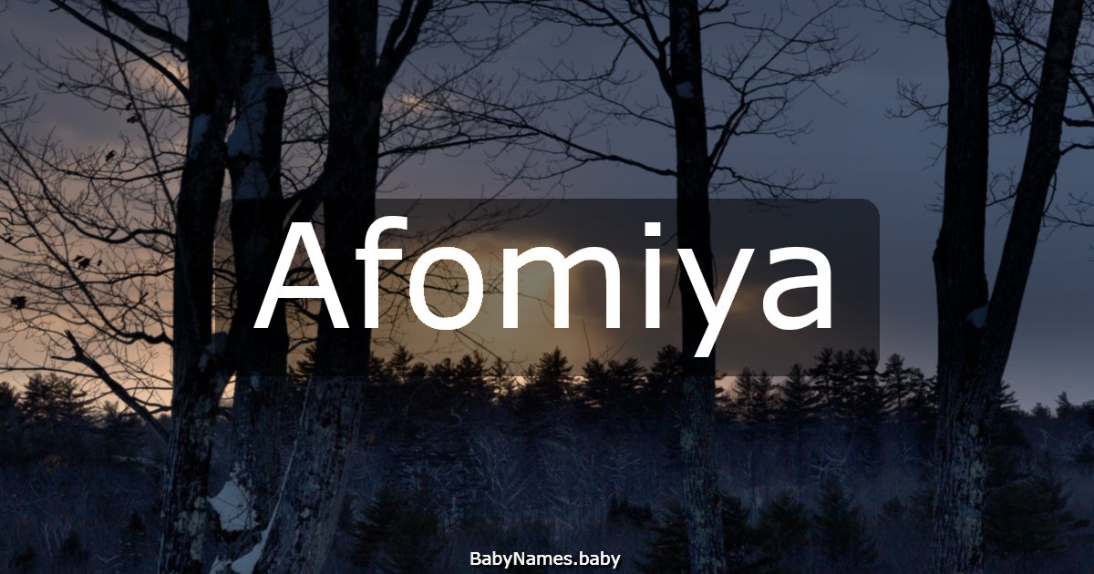 Afomiya