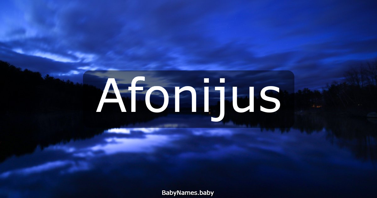 Afonijus