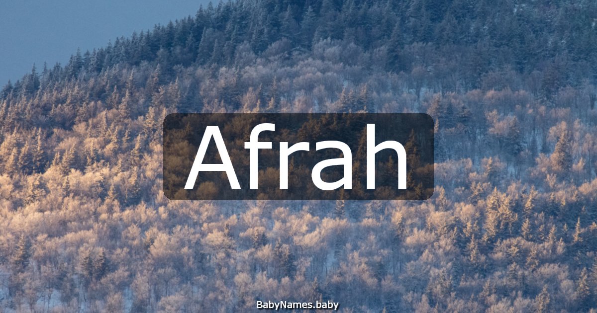 Afrah