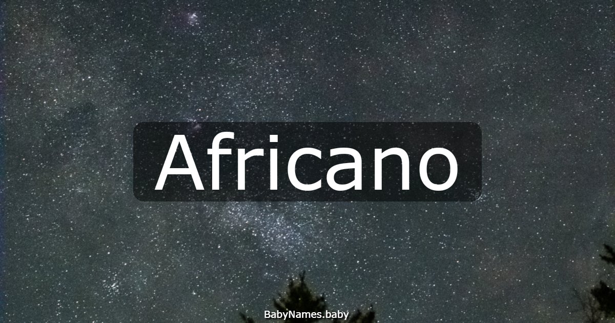 Africano