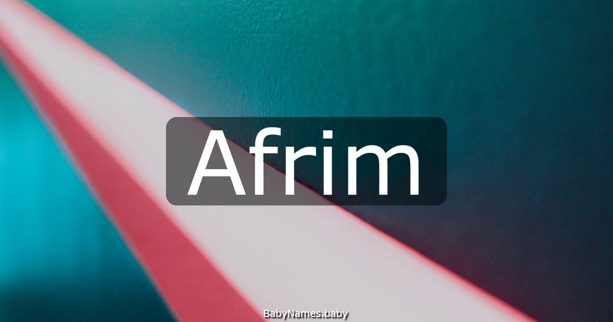 Afrim