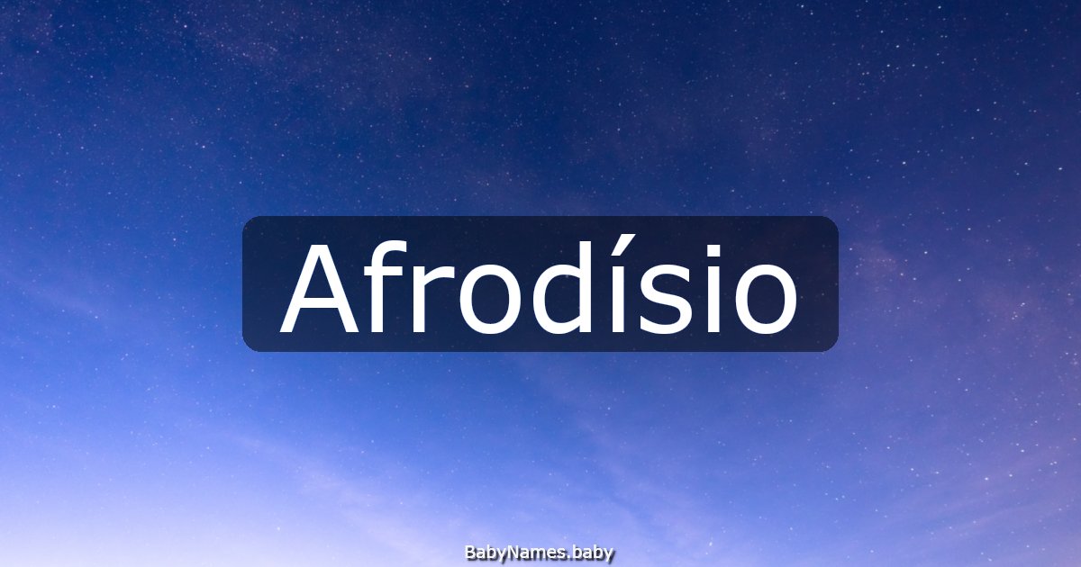 Afrodísio