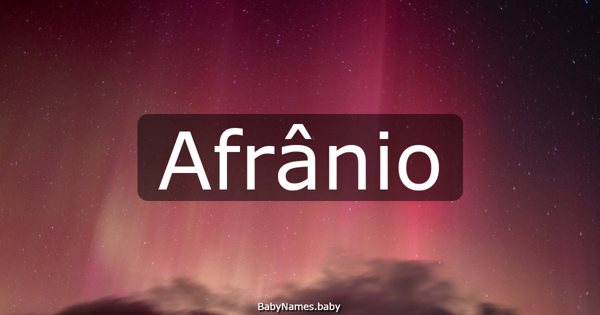 Afrânio